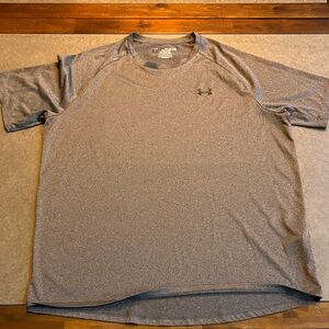 Under Armour Men's Heathered Gray Short Sleeve Tee